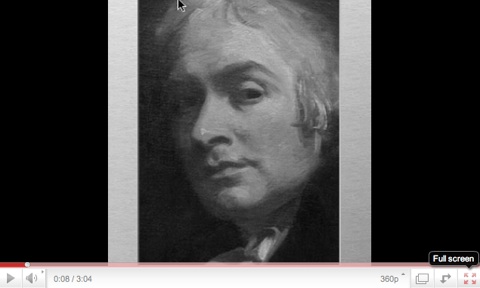 video of a lesson in tone values in oil painting